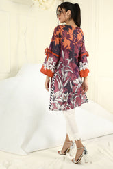 DC-0276 RUST EMBROIDERED KURTA